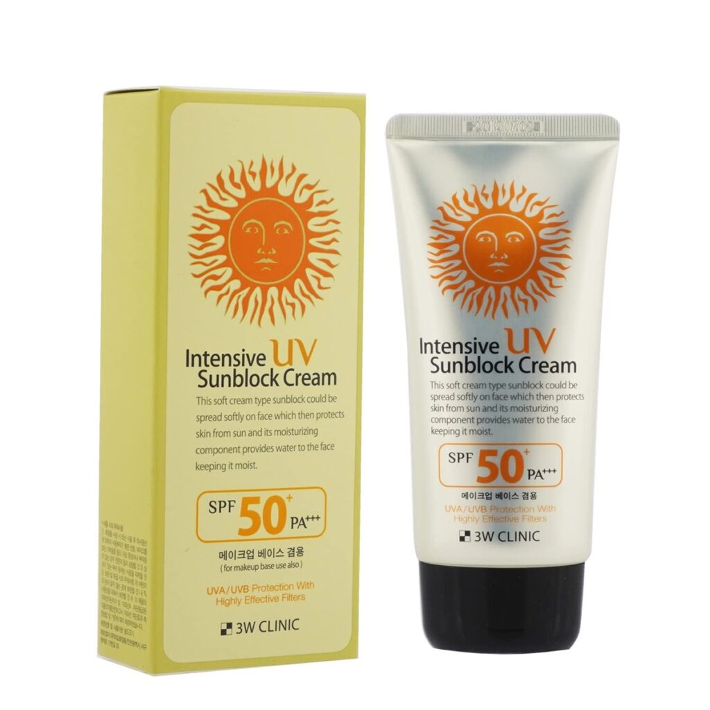 3W Clinic Intensive UV Sunblock Cream SPF50 PA+++ 70ml
