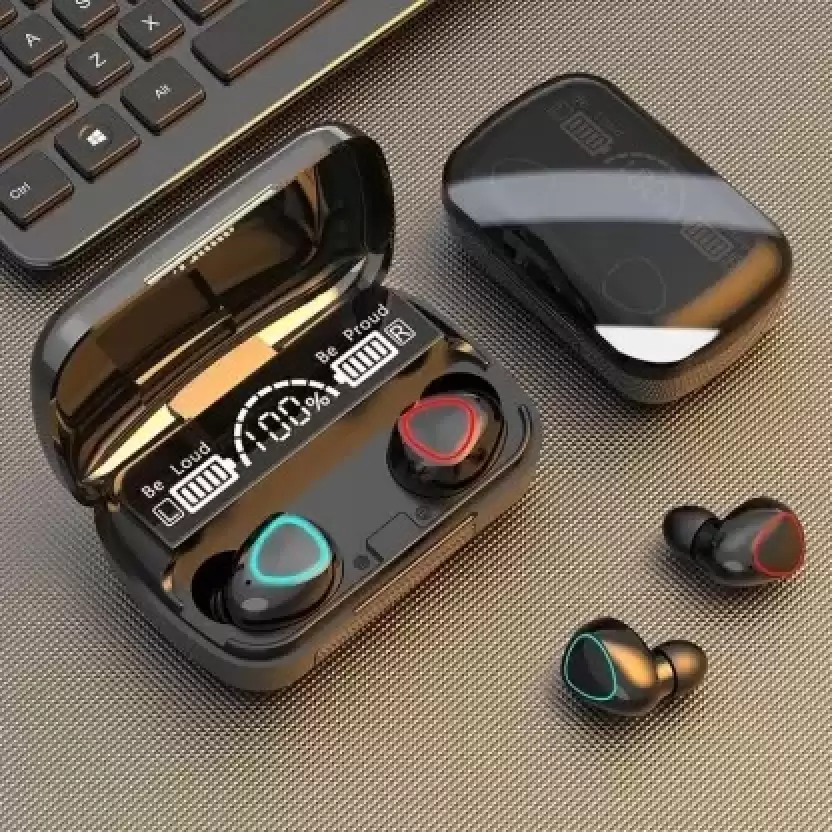 M10 TWS Wireless Earbuds LED Display Touch Control Headsets IPX7 Waterproof Bluetooth Earphone Latest Variant Stereo Sound Quality