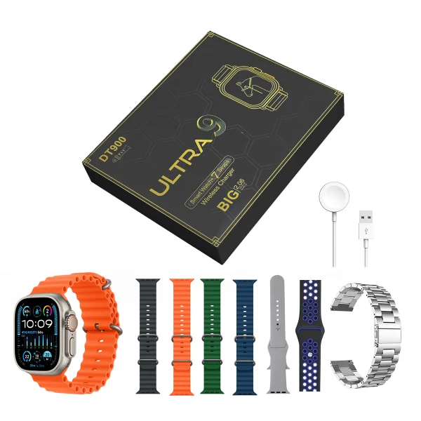 7 in 1 DT900 Ultra Smart Watch Multi Strap